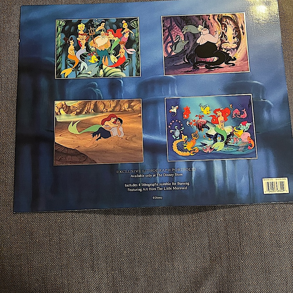 Disney’s The Little Mermaid set of 4 Lithographs